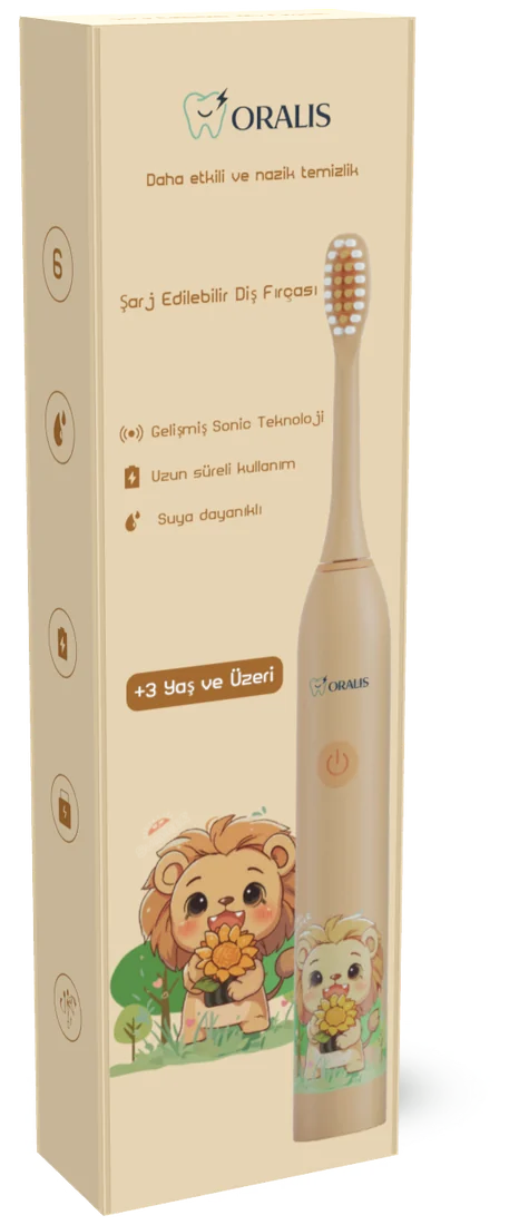 Oralis sarı kutu, aslan figürlü